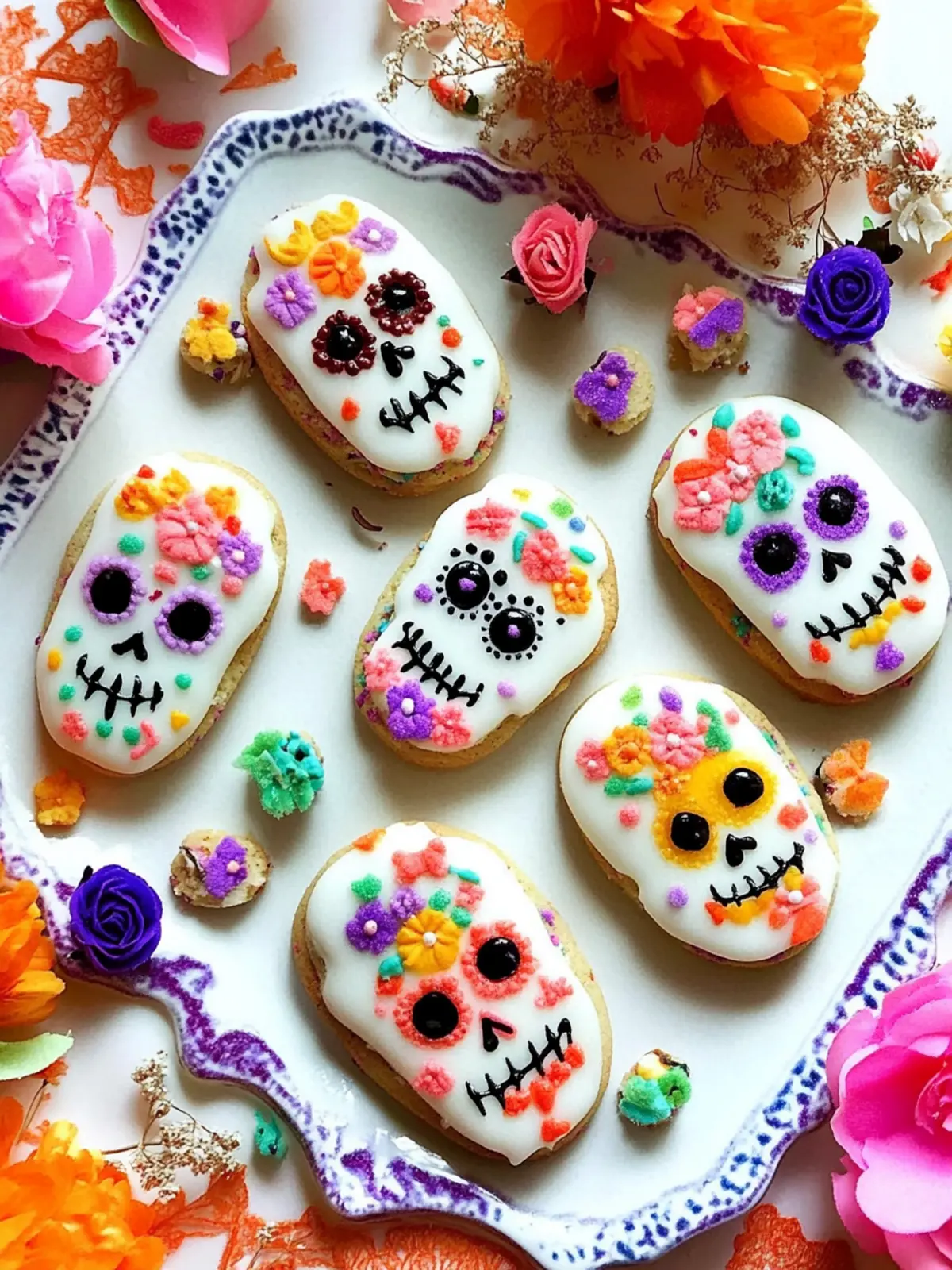 Delightful Sugar Skull Cookies for a Festive Celebration 3 Sugar Skull Cookies