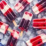 Red, White, And Blue Popsicles
