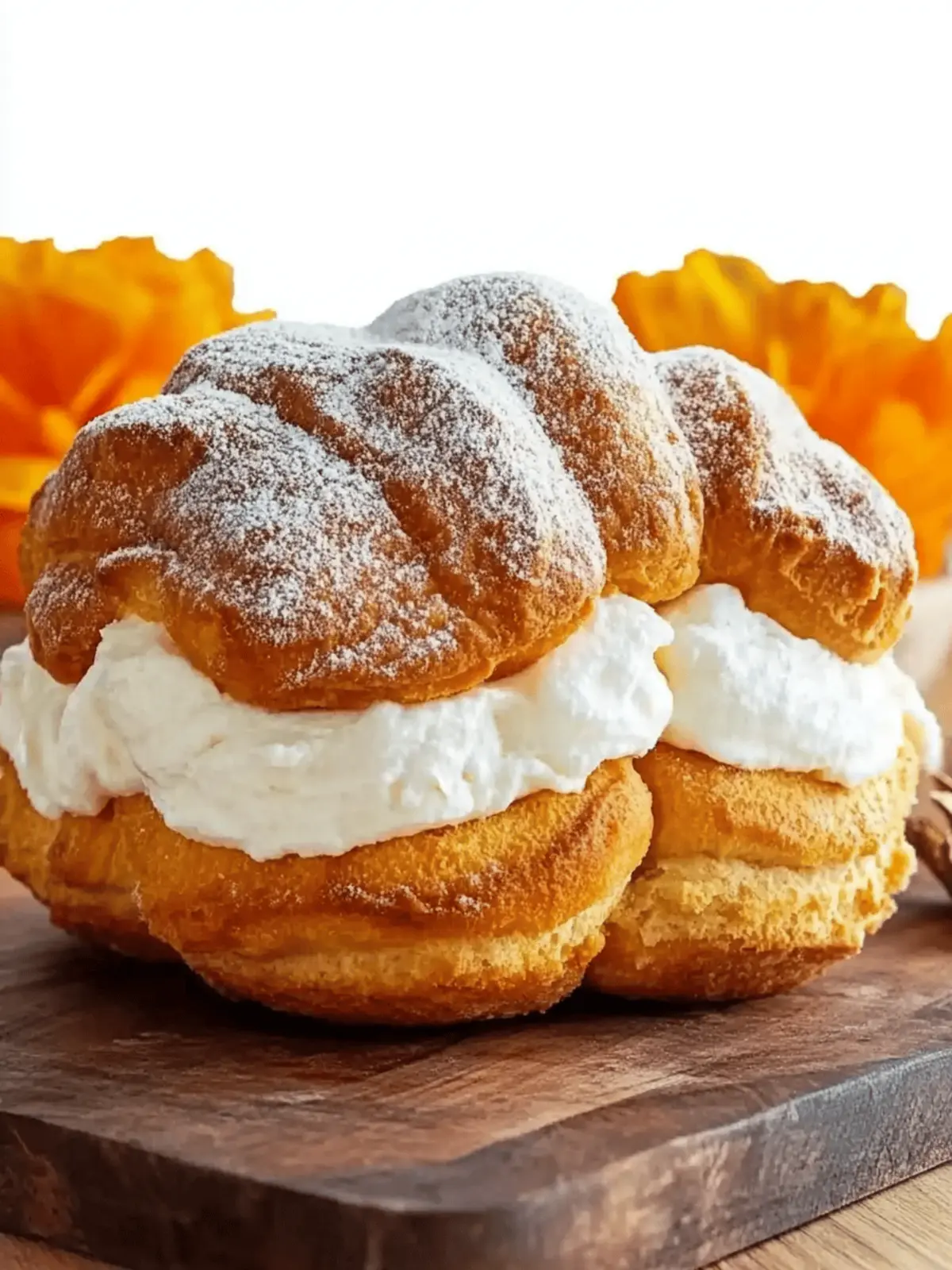 Delicioso pan de muerto relleno de nata