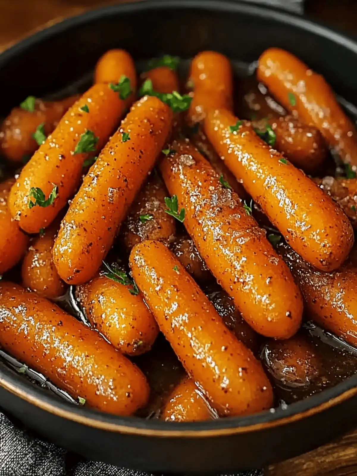 Sweet & Savory Brown Sugar Glazed Carrots