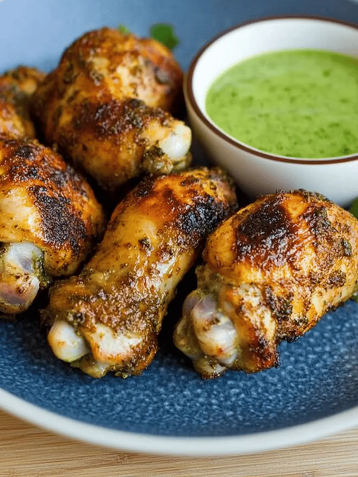 Peruvian Chicken with Green Sauce