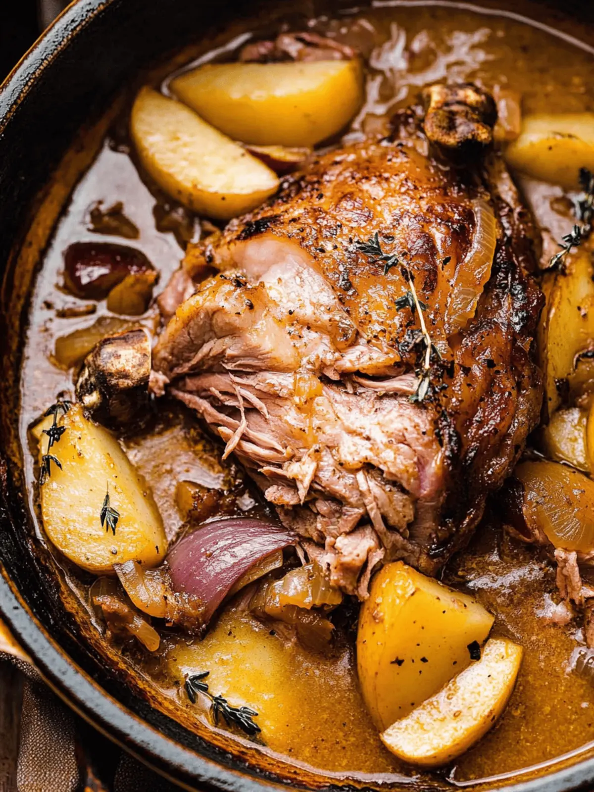 Apple Cider Braised Pork Shoulder