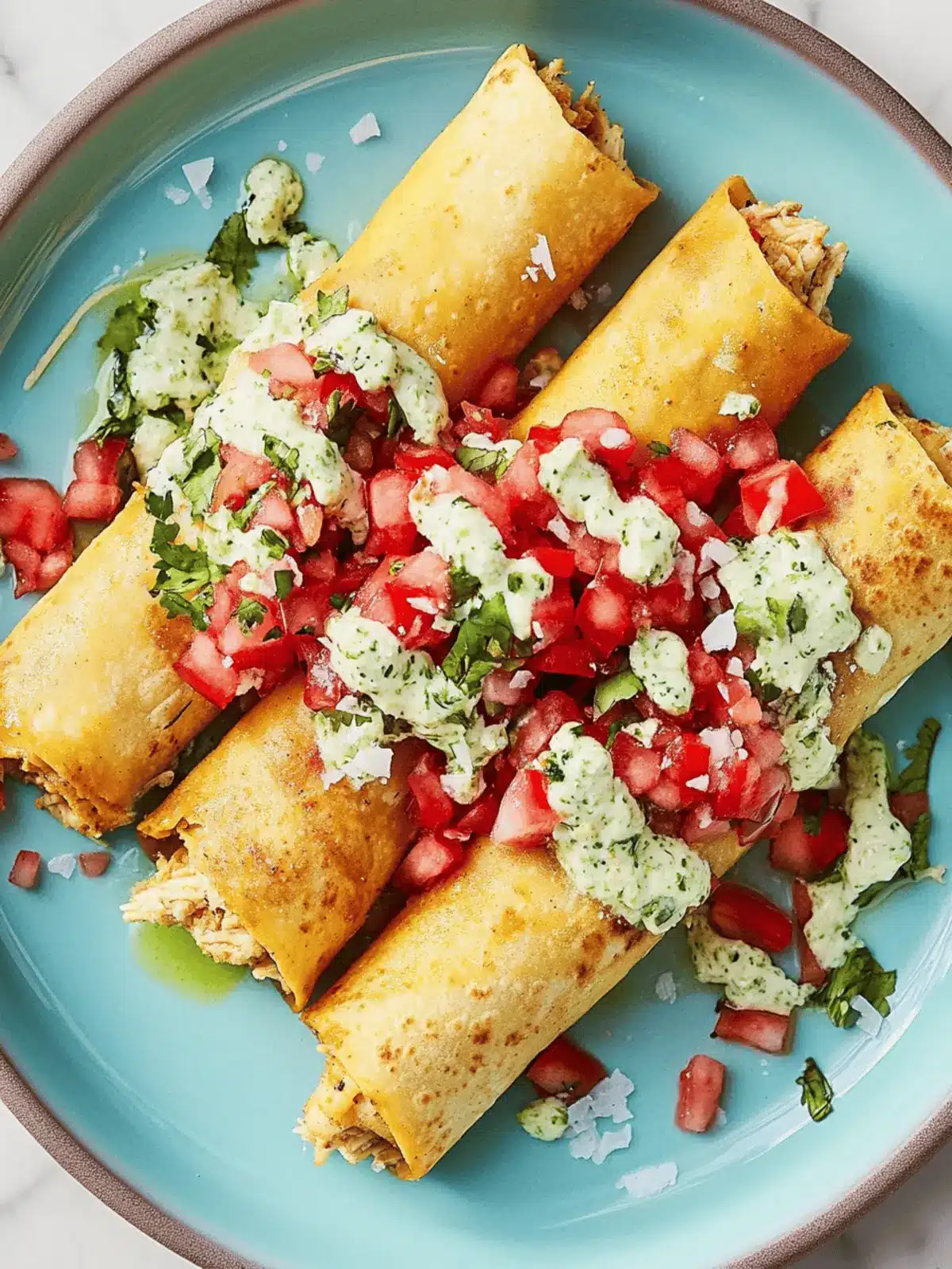 Spicy Chicken Taquitos