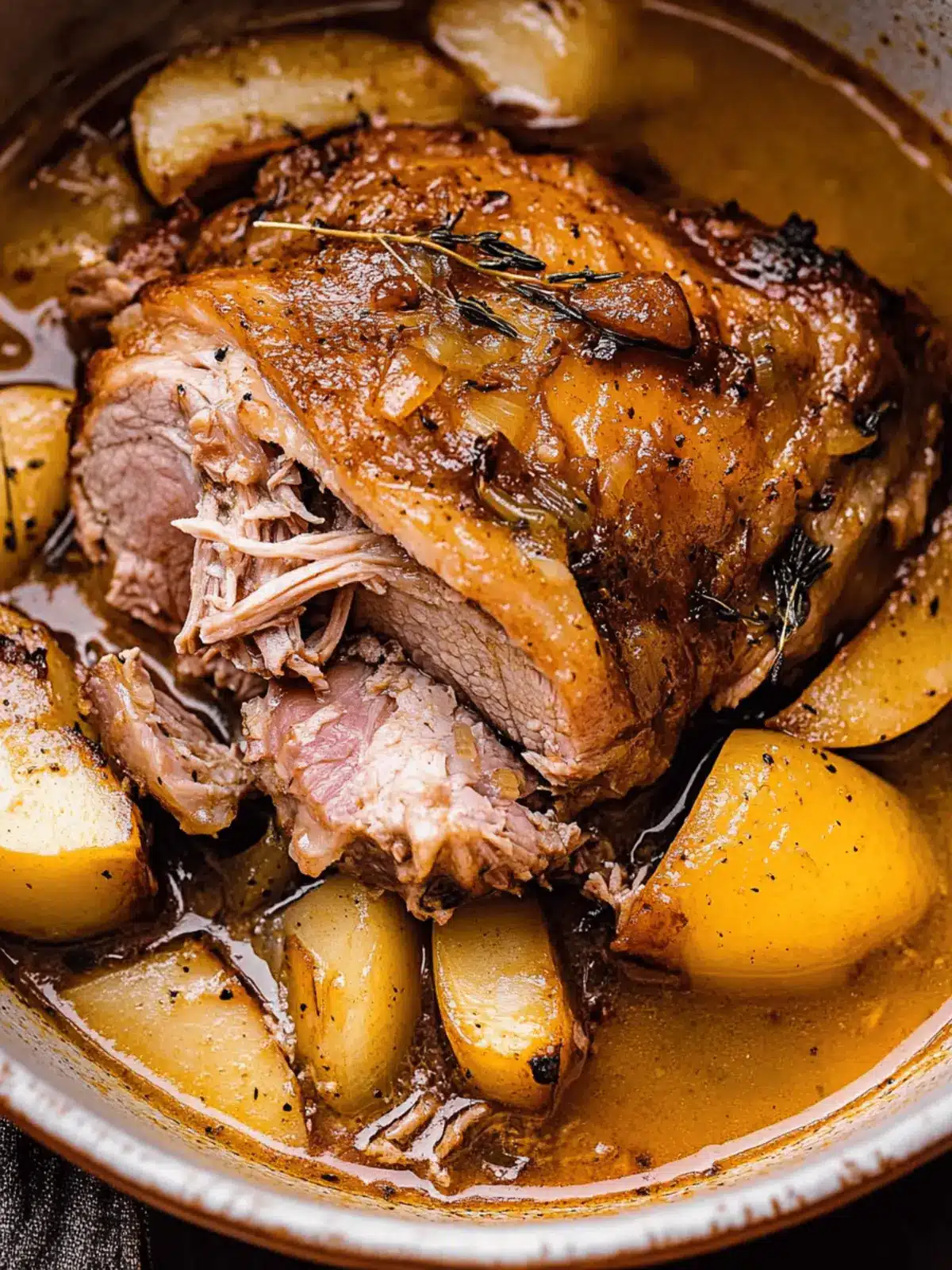 Apple Cider Braised Pork Shoulder