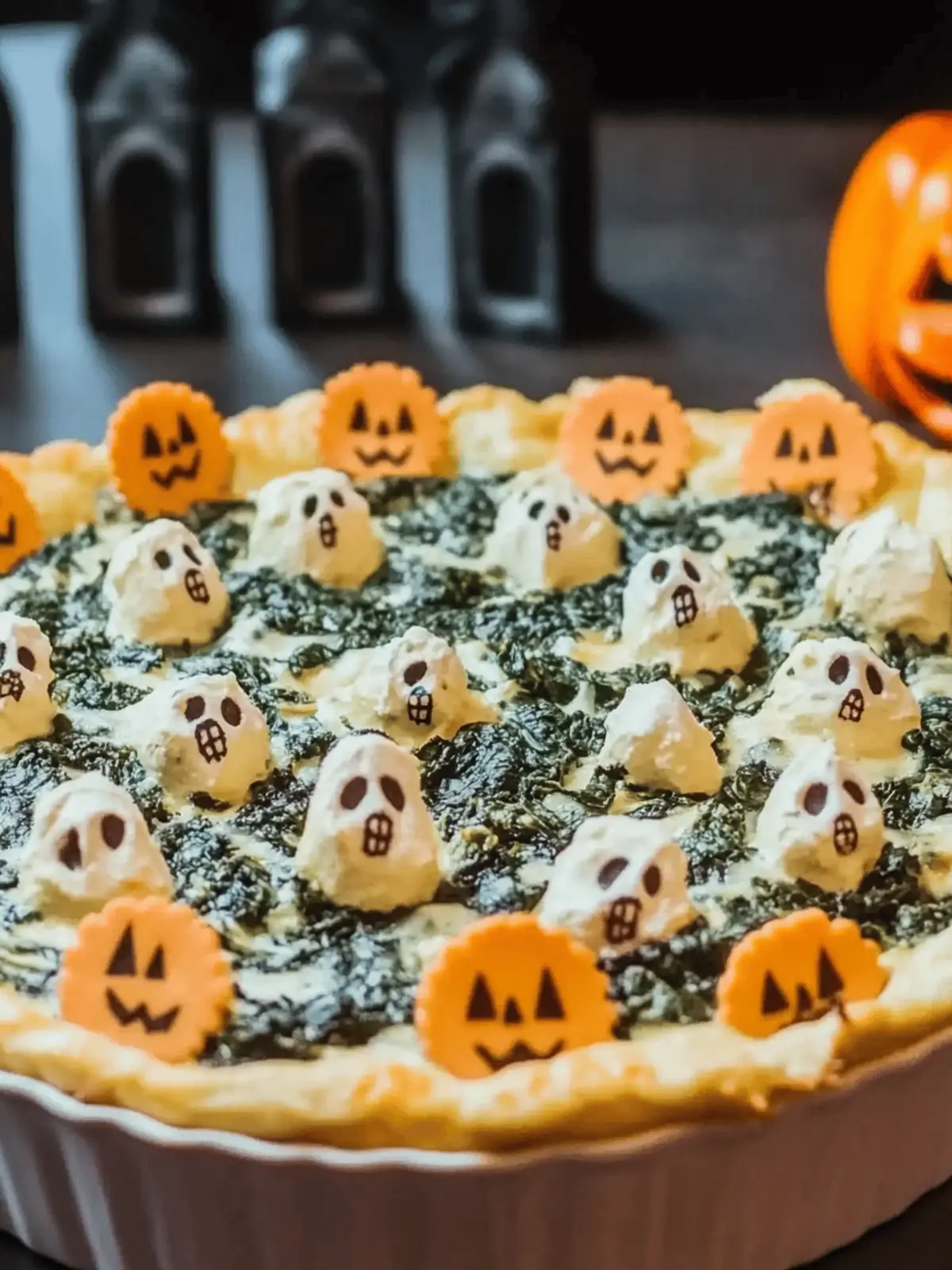 Creepy Halloween Graveyard Spinach Dip for Spooky Parties 5 Halloween Graveyard Spinach Dip