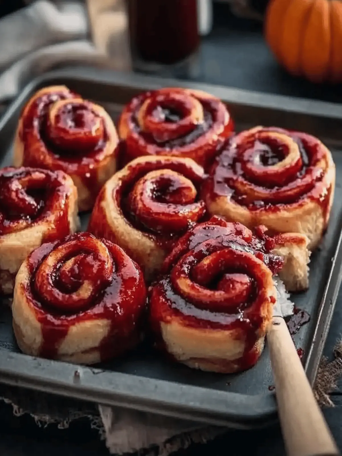 Halloween Cinnamon Rolls