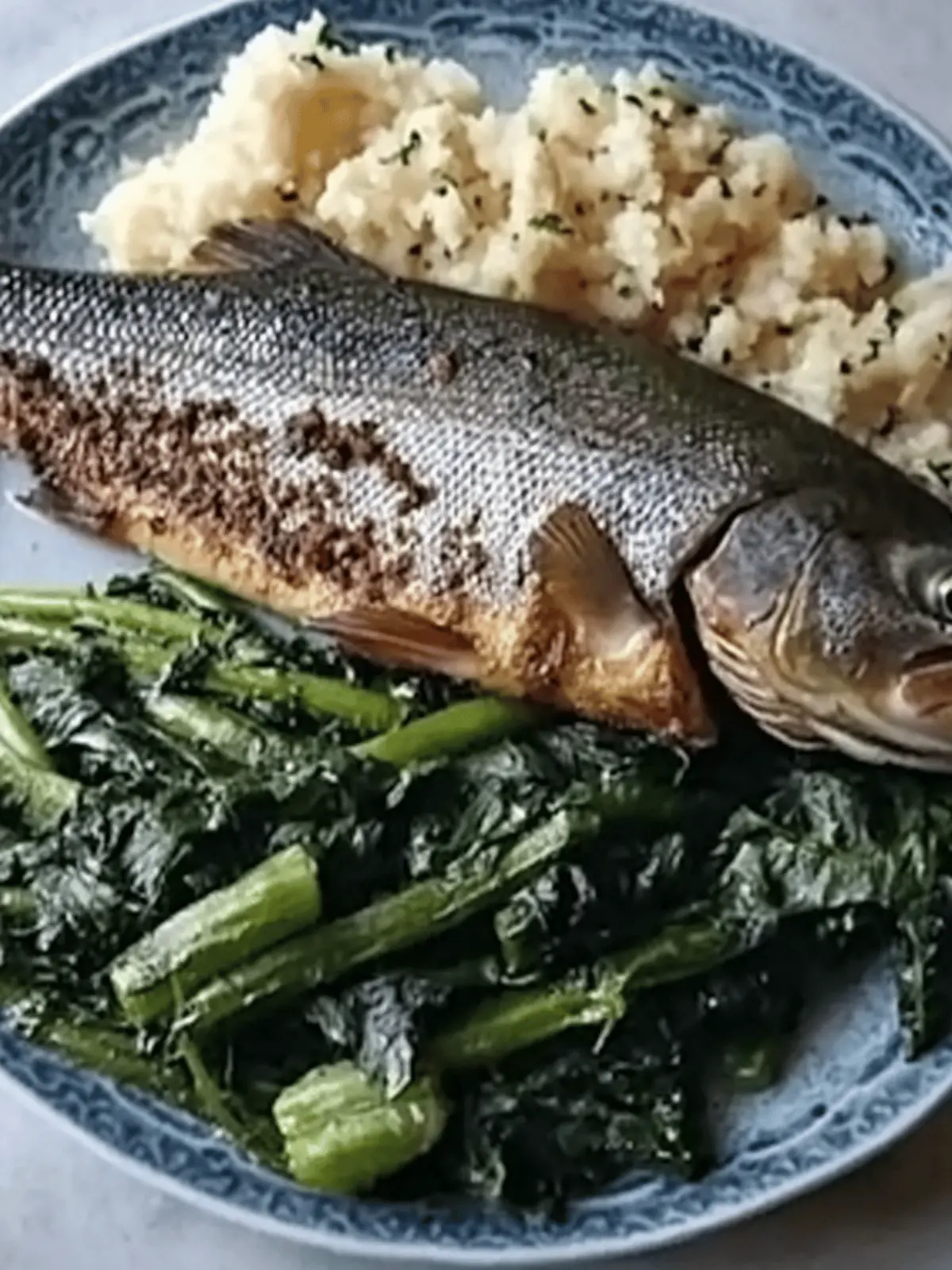 Trout With Fiddlehead Ferns