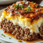 Meatloaf with Mashed Potatoes and Cheese Recipe
