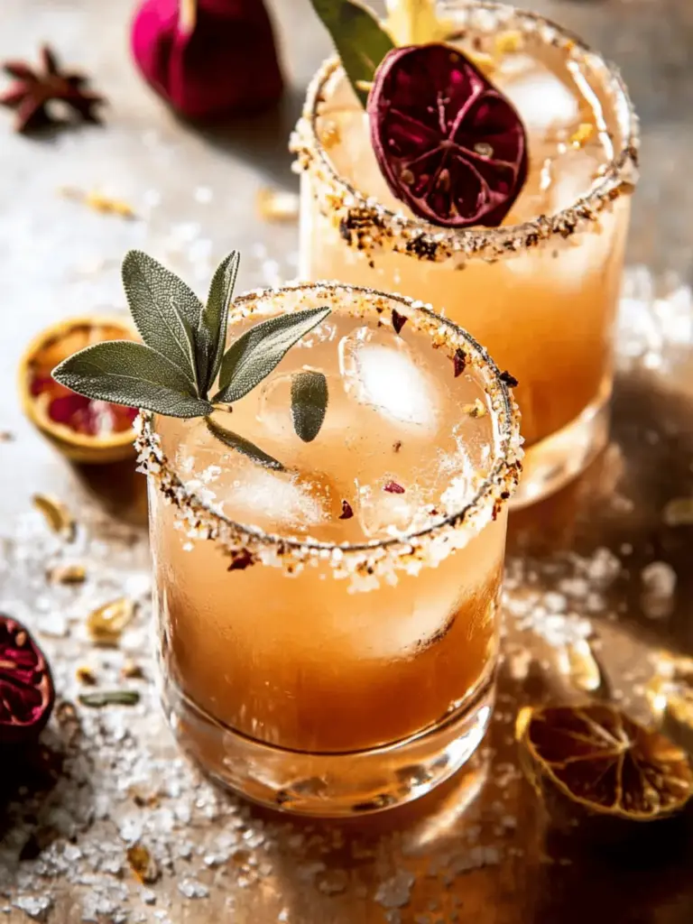 Brown Sugar Sage Ginger Paloma (with mocktail)
