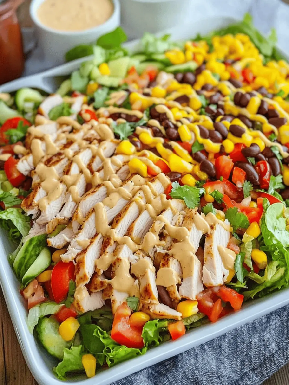Southwest Chicken Salad with Spicy Ranch Dressing