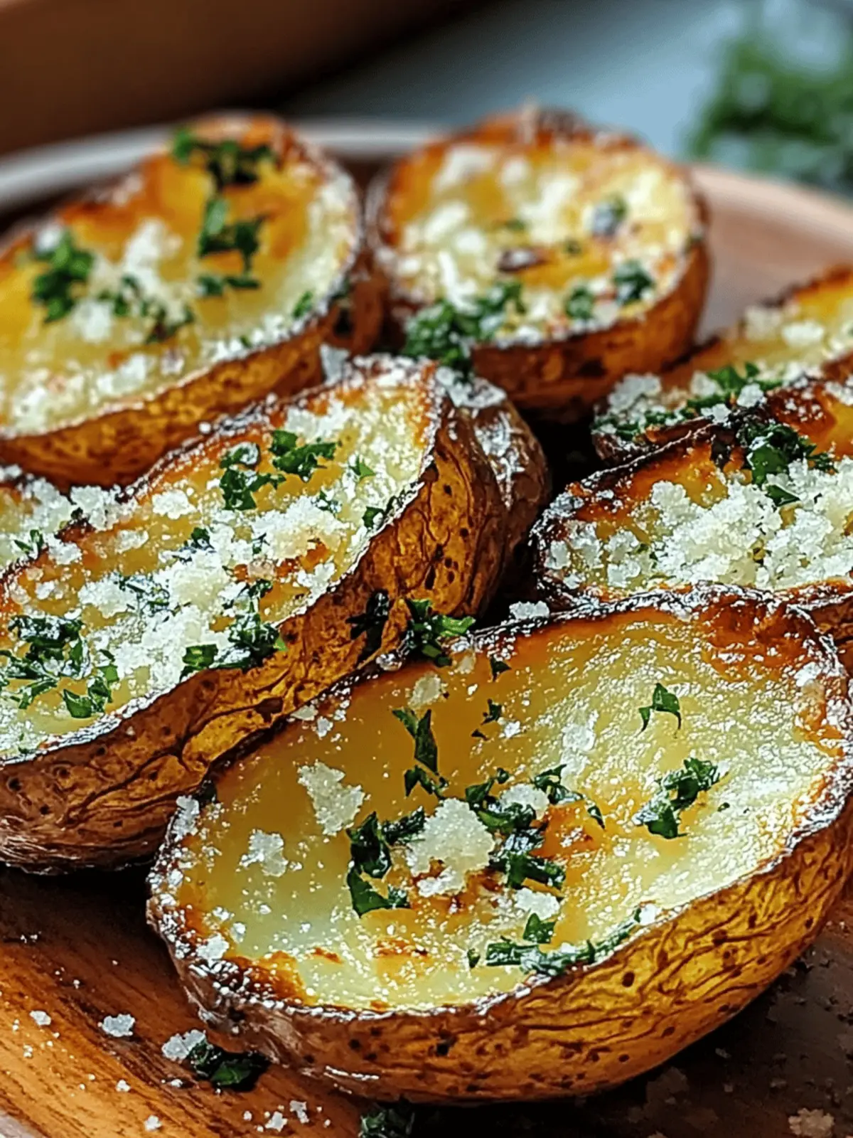 Crispy Garlic Herb Roasted Potato Skins