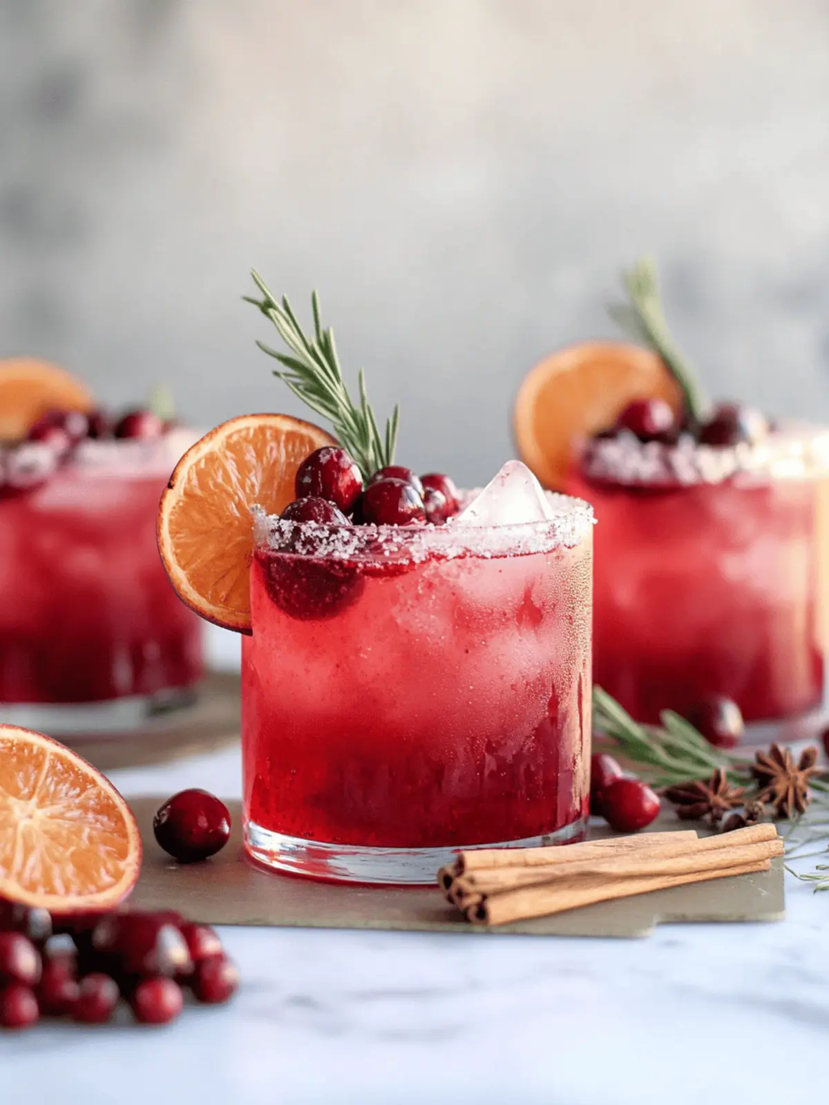 Spiced Cranberry Paloma Cocktail