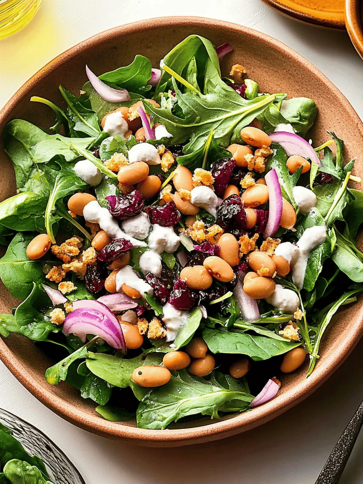 Beans and Greens Salad With Cranberry-Sumac Dressing