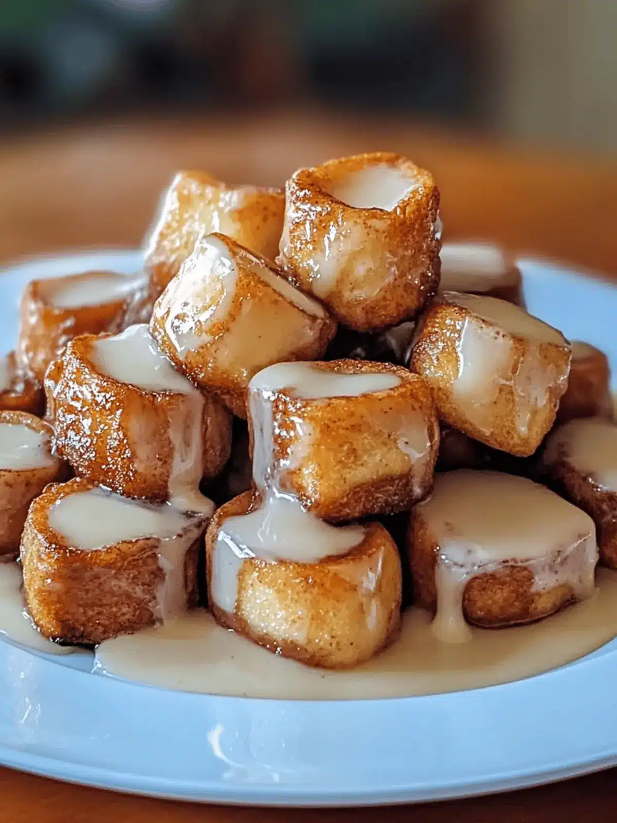 Cinnamon Roll French Toast Bites