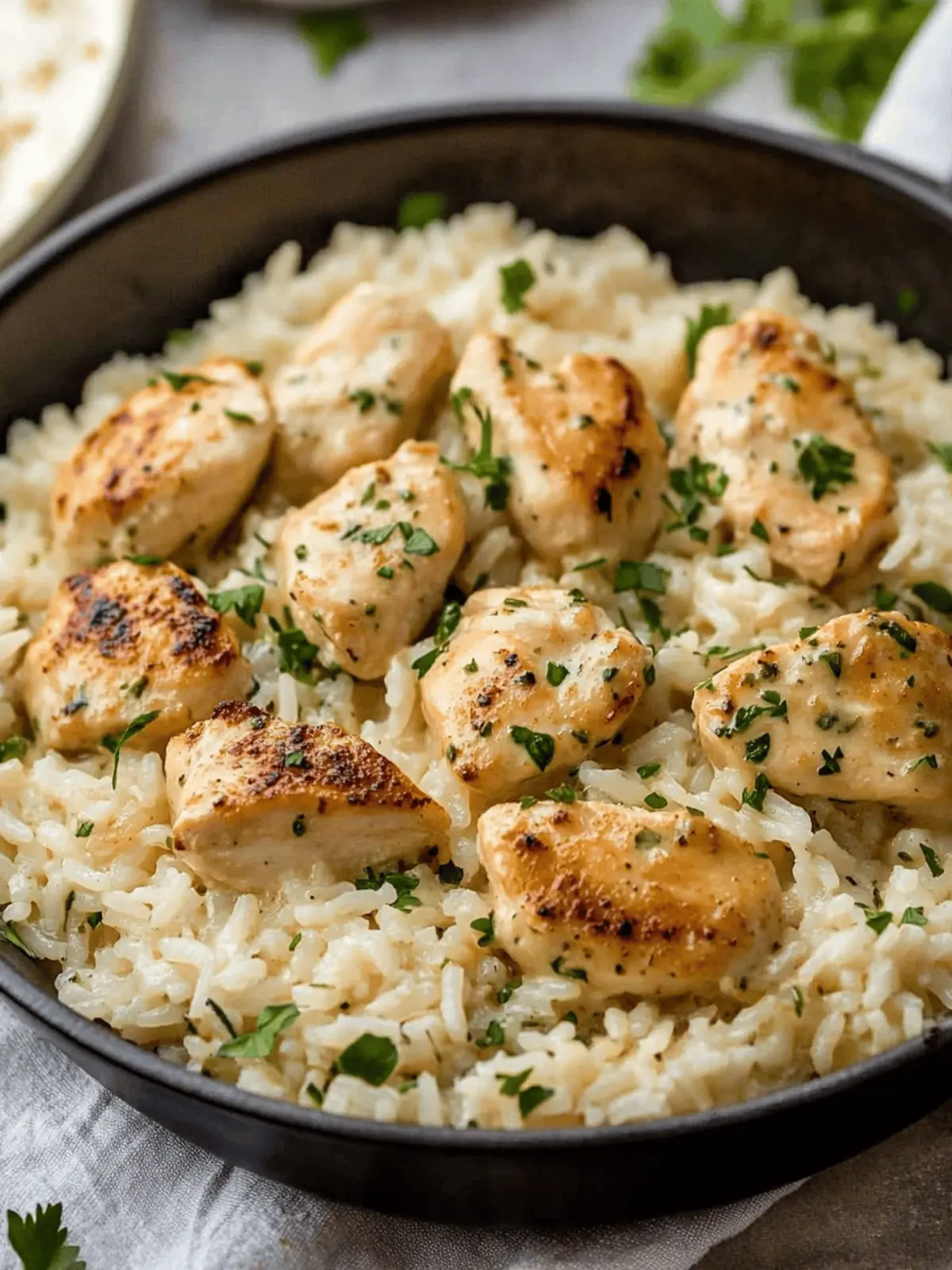 Creamy Herb Chicken & Basmati Rice