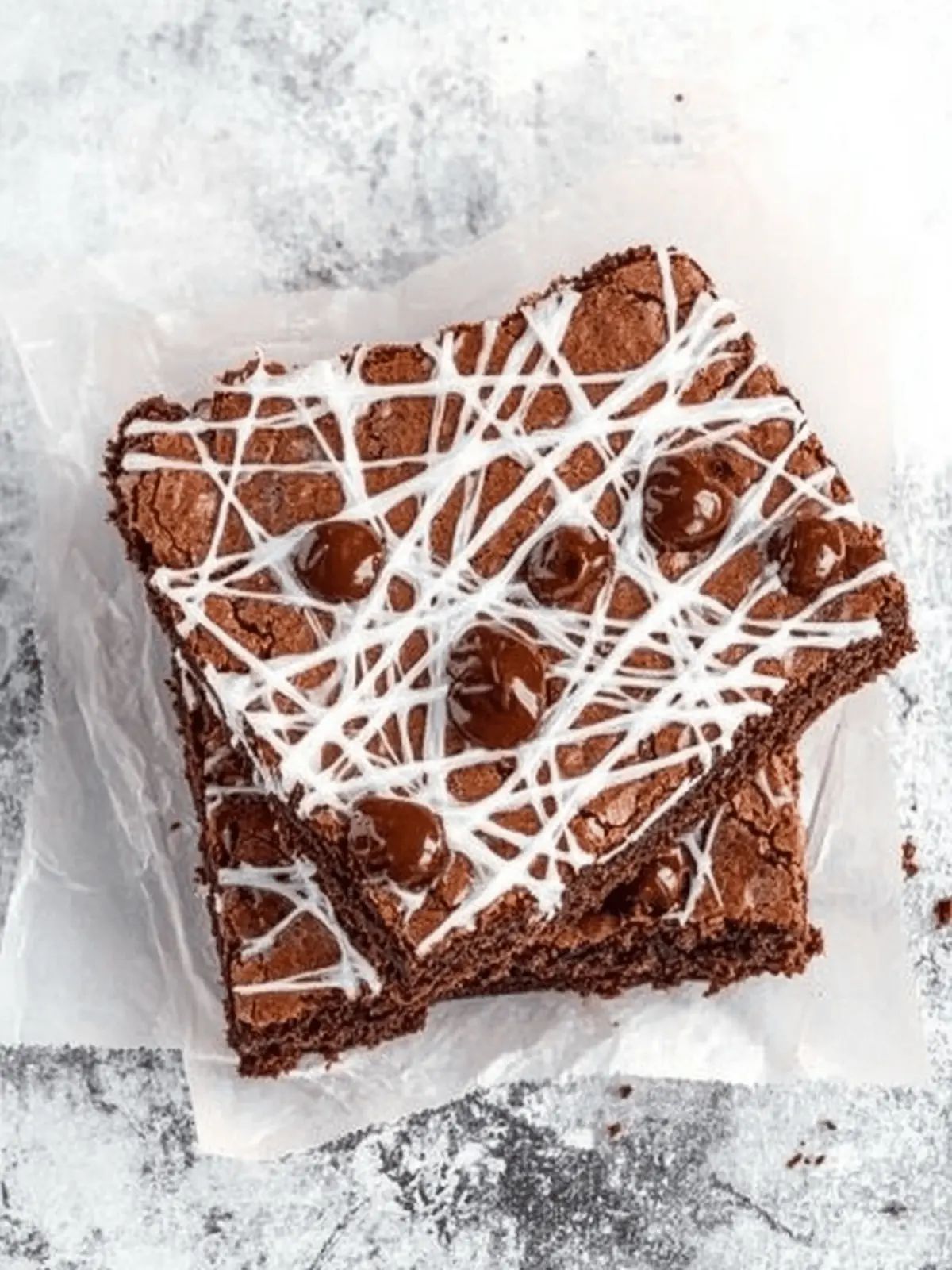 Spider Web Brownies