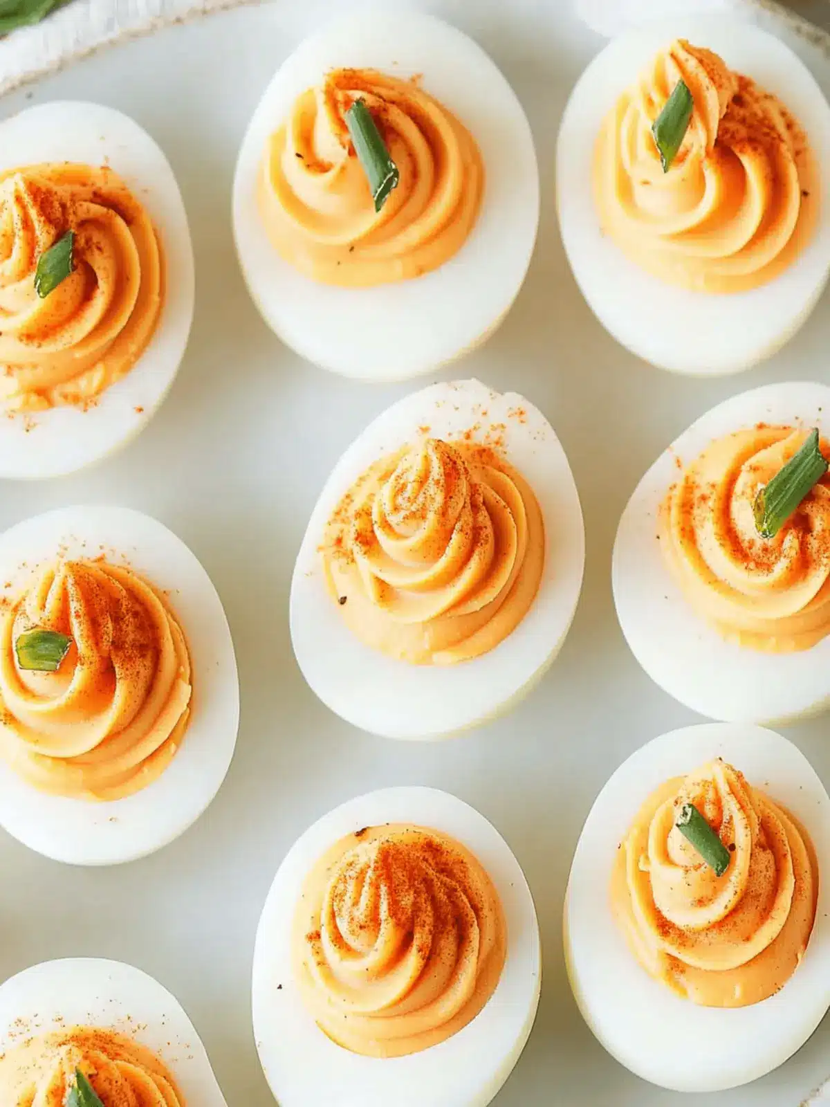 Pumpkin Deviled Eggs