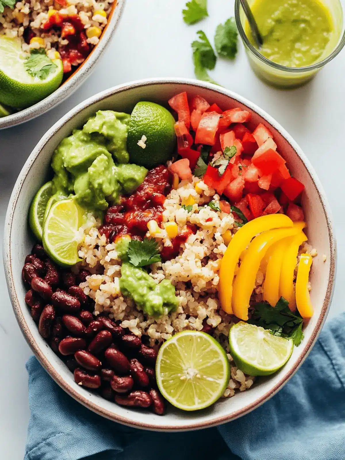 Savory Cauliflower Rice Burrito Bowl Ready in 30 Minutes 4 Cauliflower Rice Burrito Bowl