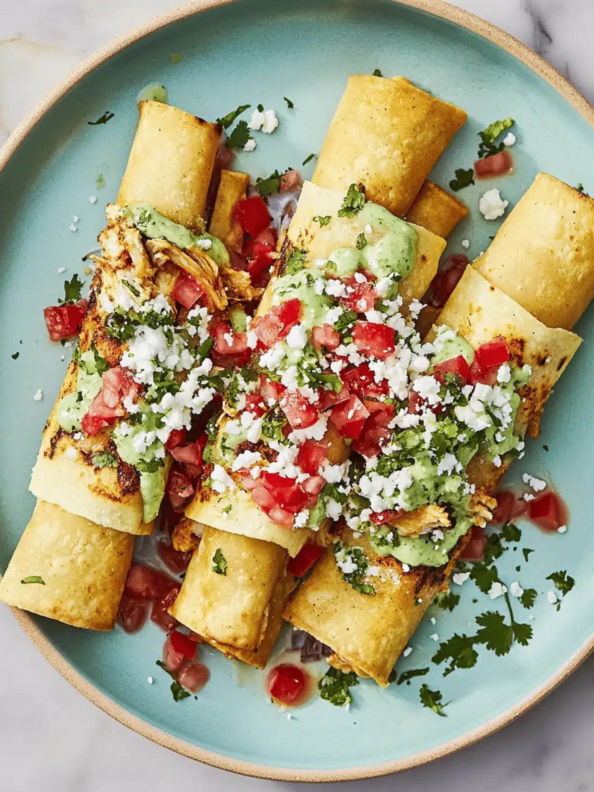 Spicy Chicken Taquitos