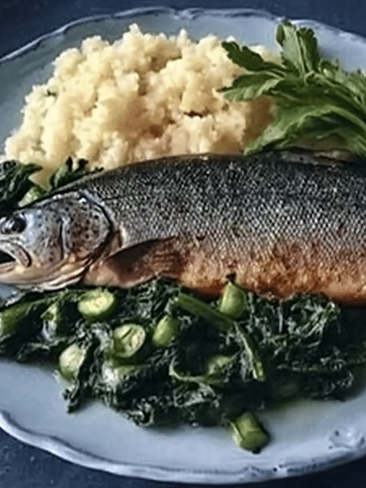 Trout With Fiddlehead Ferns