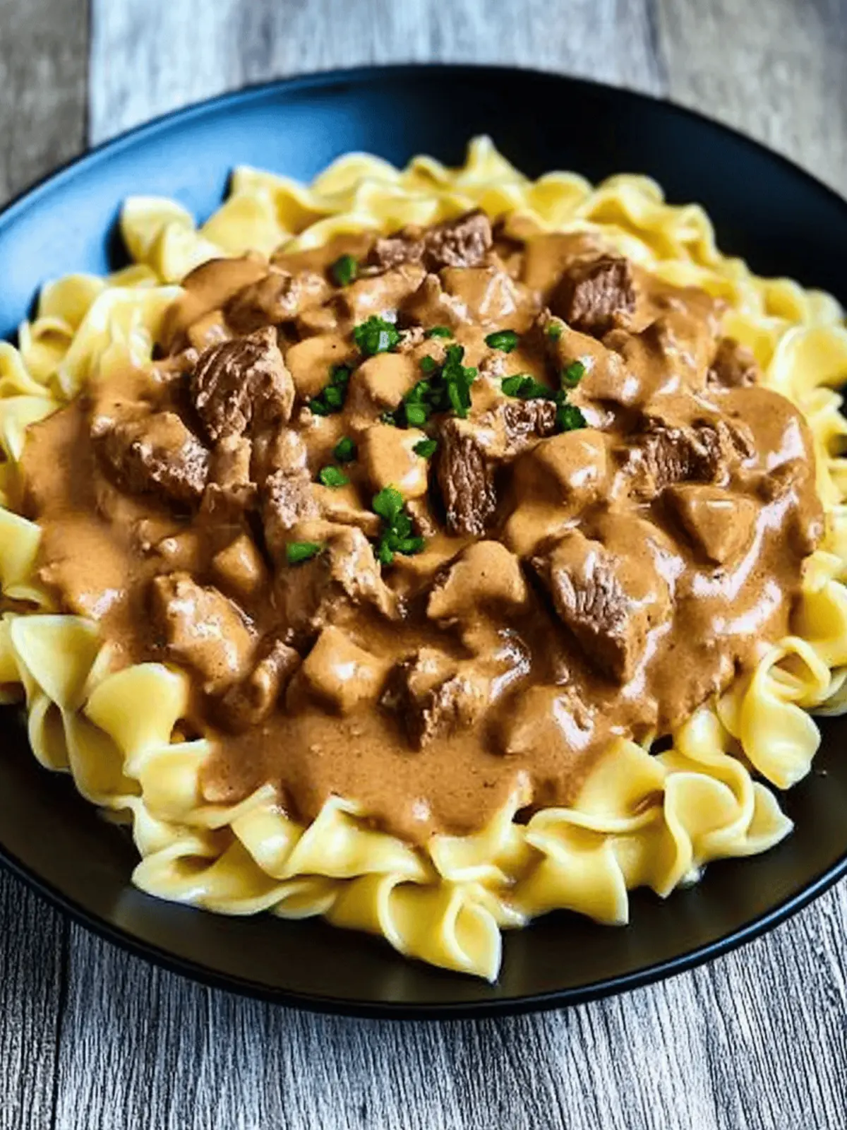grandma's beef stroganoff