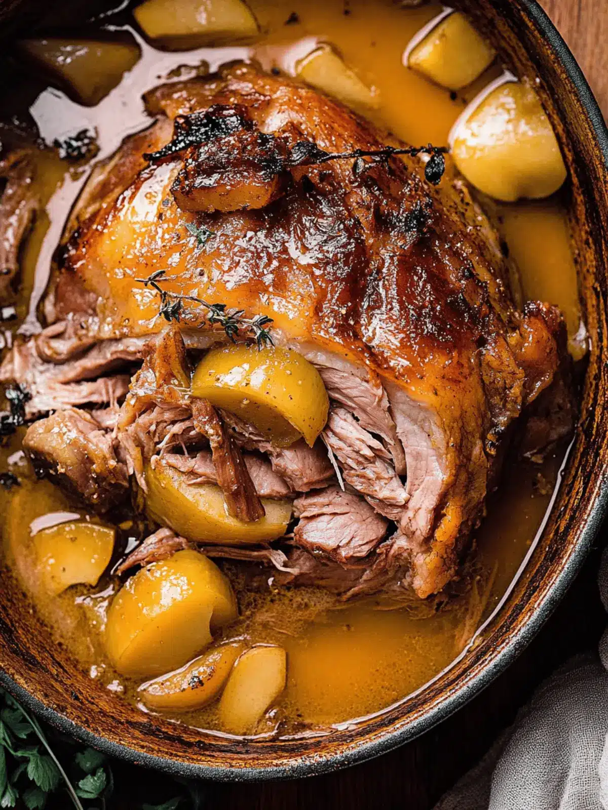 Apple Cider Braised Pork Shoulder