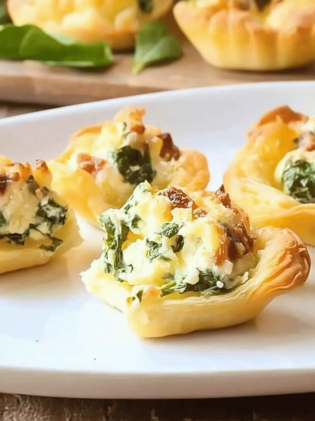 Mini Cheese and Spinach Tartlets: The Perfect Appetizer