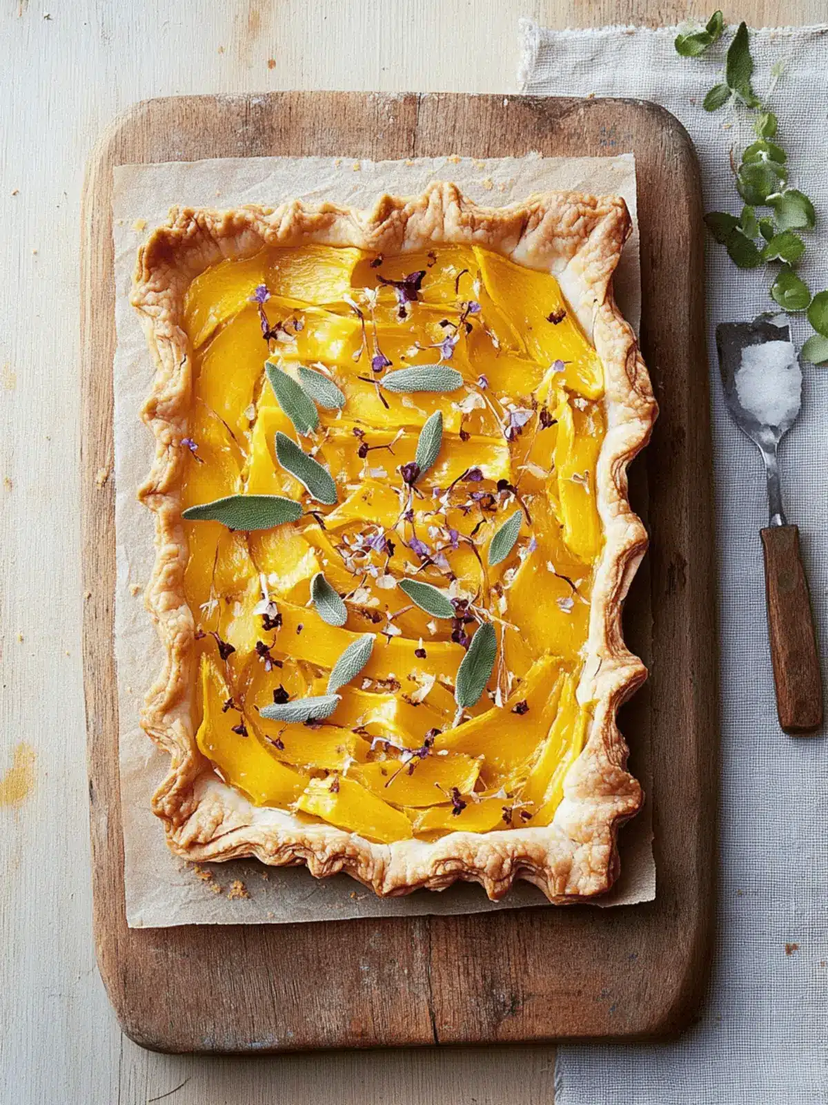 Butternut Squash-Sage Tart: Cozy Up with This Holiday Delight 4 Butternut Squash-Sage Tart