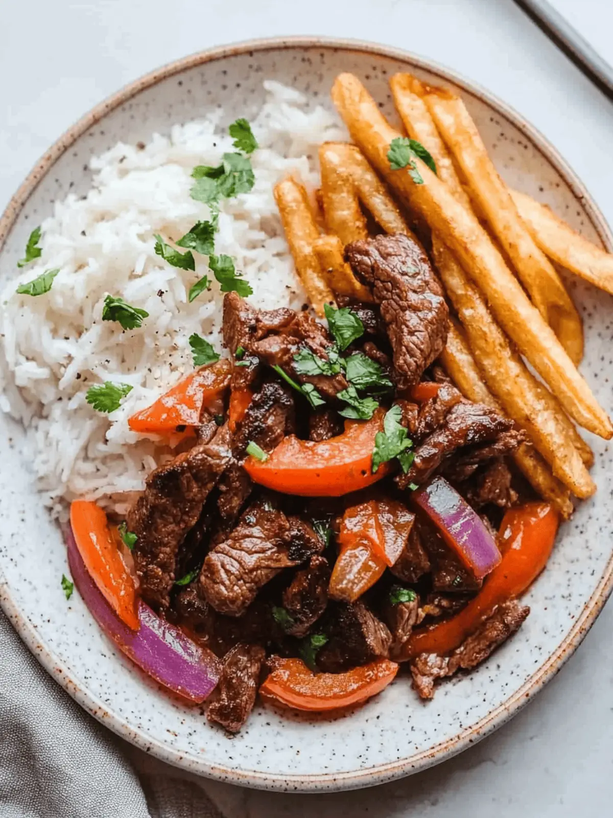 Lomo Saltado (Peruvian Beef Stir Fry)