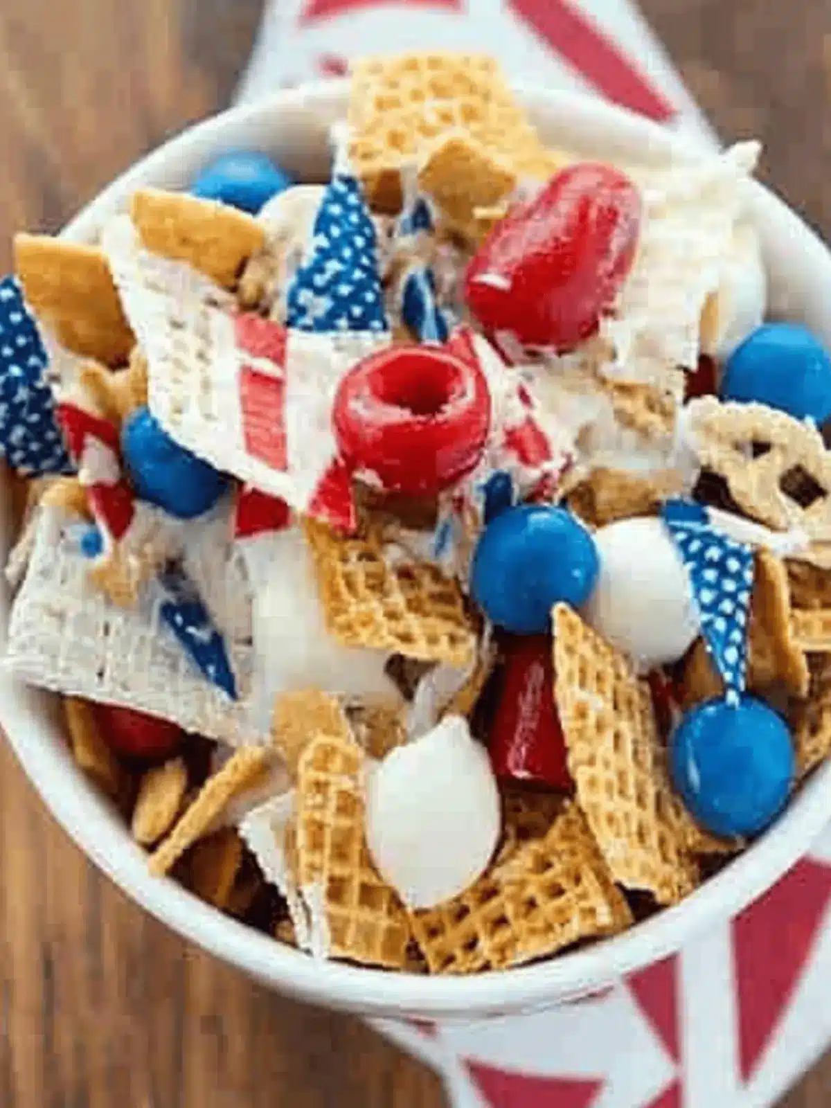 Patriotic Chex Mix