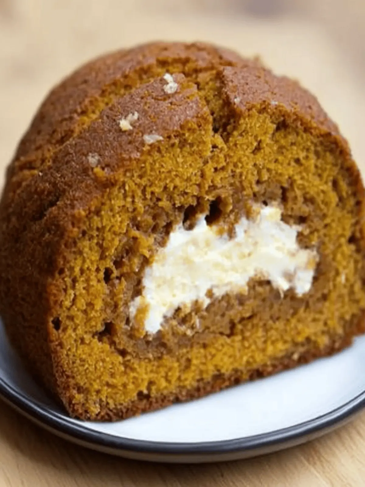 Pumpkin Bread Ring With Maple Cream Cheese Filling