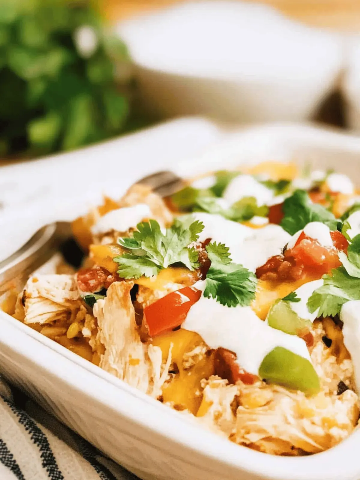 Mix and Bake Chicken Taco Casserole