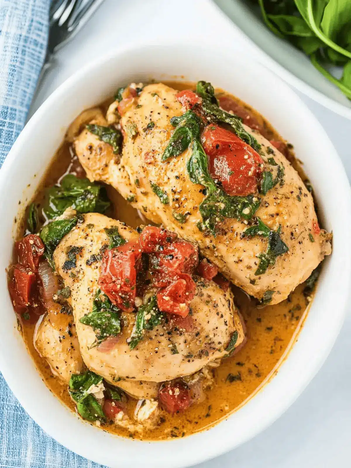 Slow Cooker Tuscan Chicken