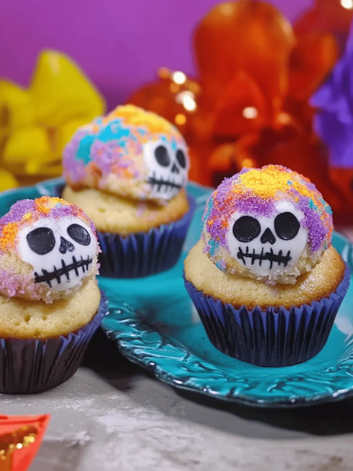 Pan de Muerto Cupcakes