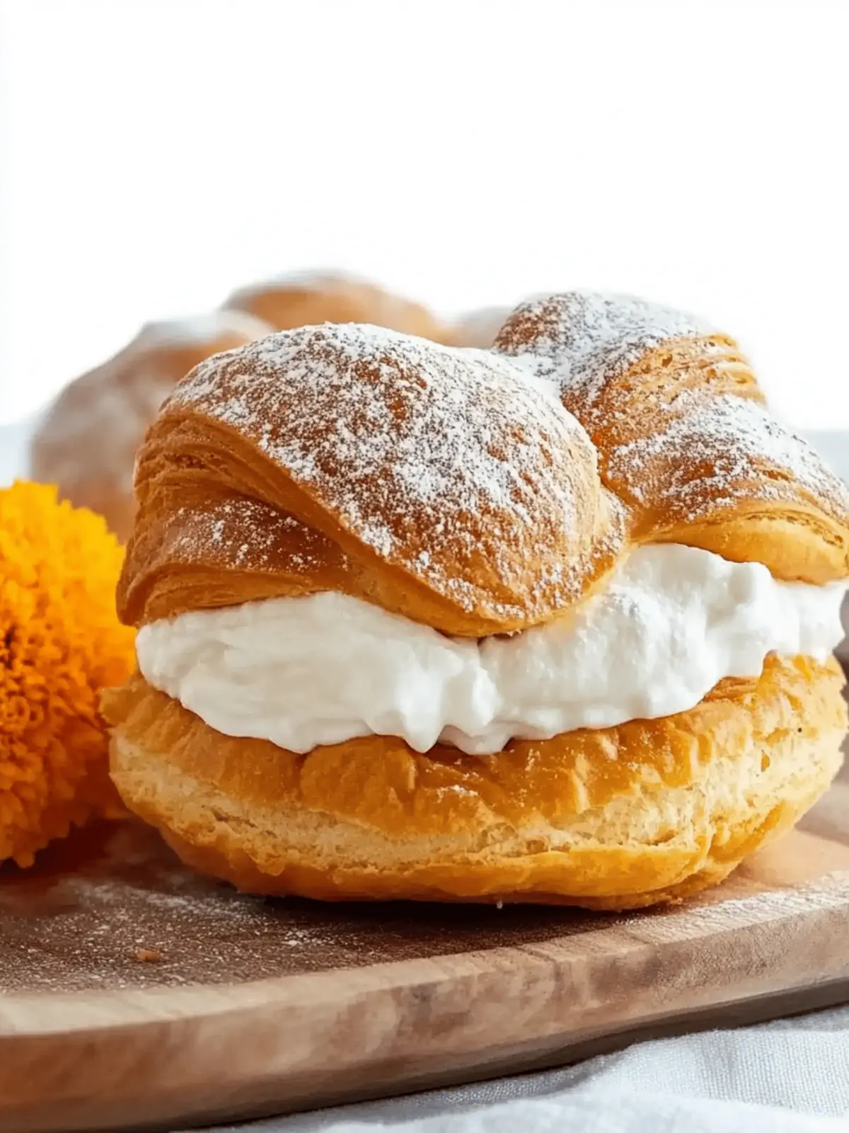 Delicioso pan de muerto relleno de nata