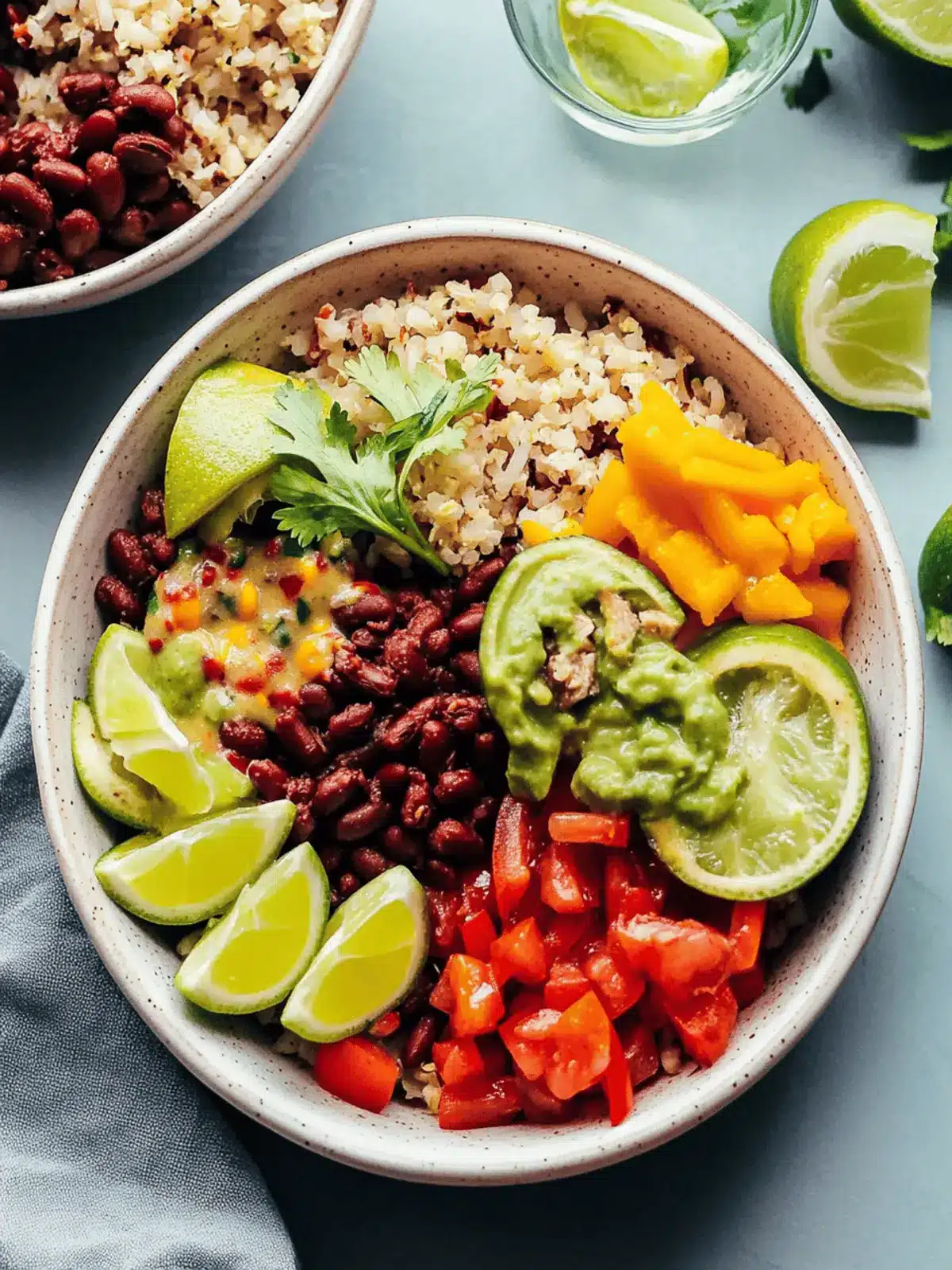 Savory Cauliflower Rice Burrito Bowl Ready in 30 Minutes 3 Cauliflower Rice Burrito Bowl