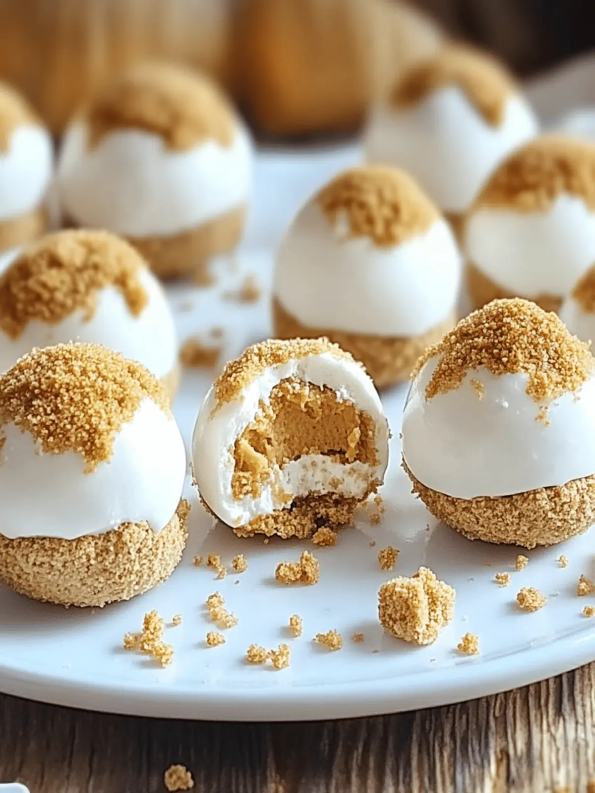 No Bake Pumpkin Cheesecake Balls
