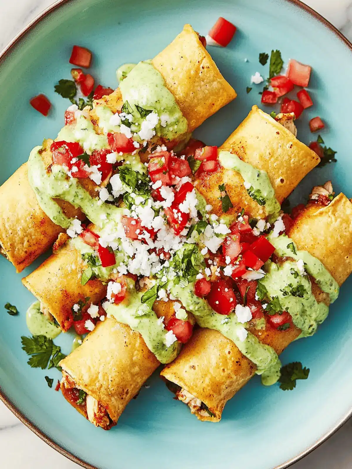 Spicy Chicken Taquitos