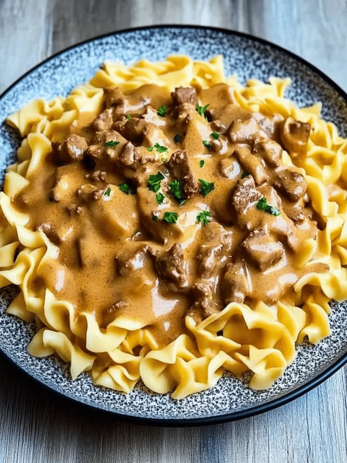 grandma's beef stroganoff