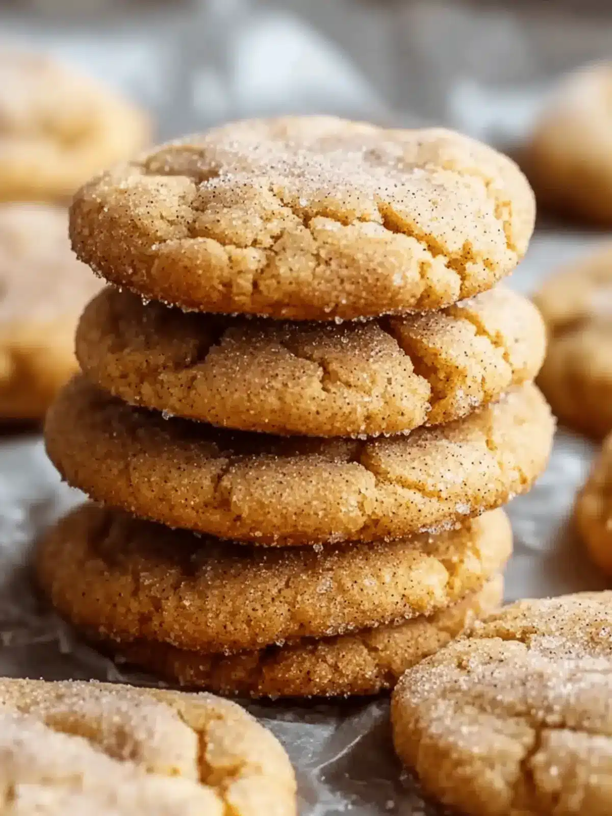 Chewy Pumpkin Snickerdoodle Cookies