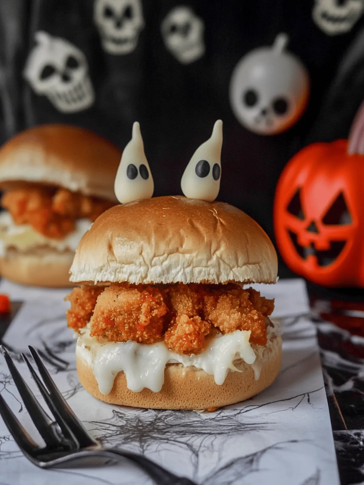 Halloween Chicken Parmesan Sliders: Fun and Easy Family Treats 2 Halloween Chicken Parmesan Sliders