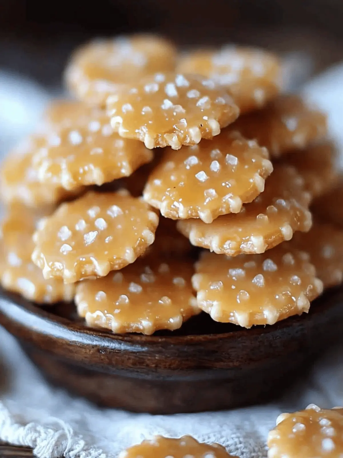 Salted Caramel Cracker Bites