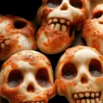 Halloween Pizza Skulls