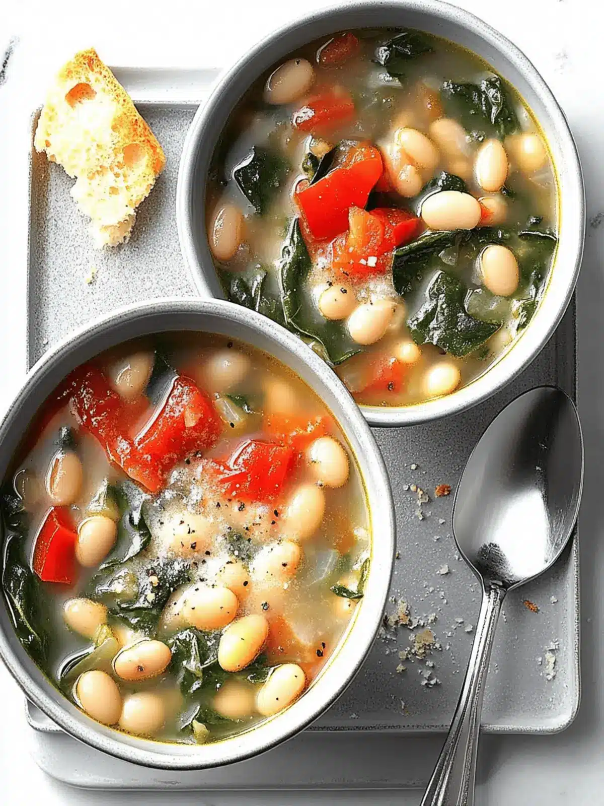 Slow-Cooker Spinach Bean Soup