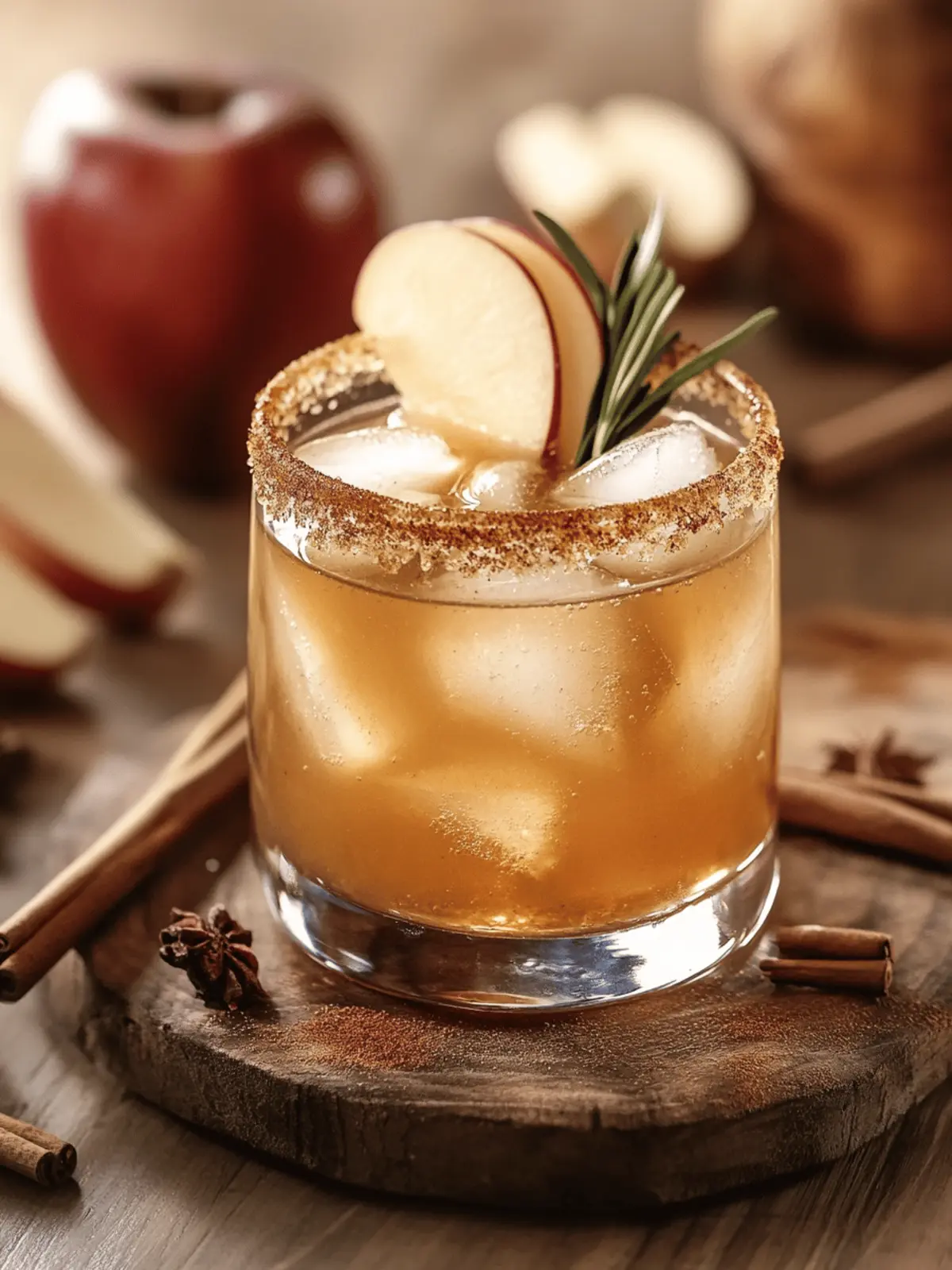 Smoky Harvest Apple Cider Margarita