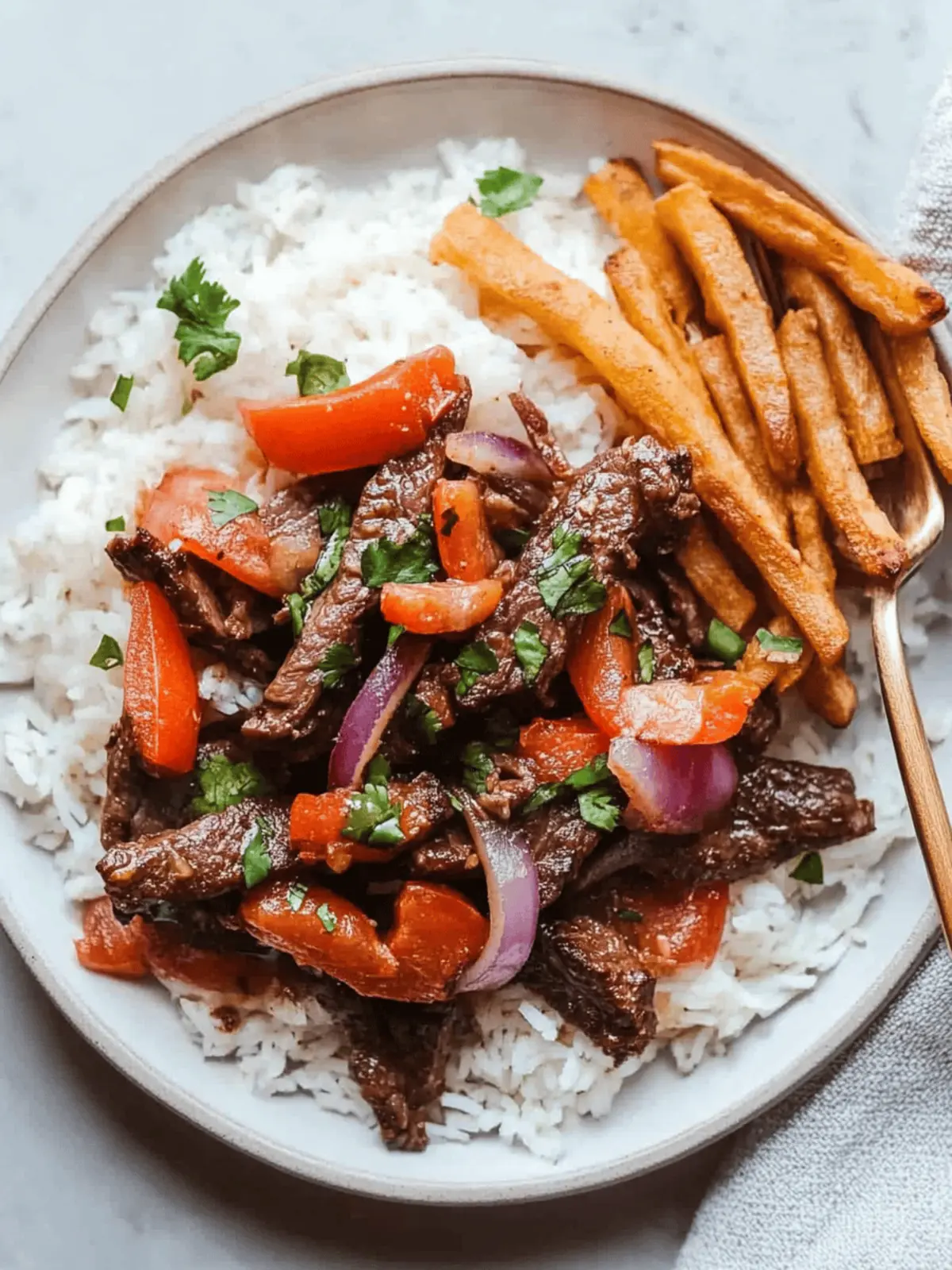 Lomo Saltado (Peruvian Beef Stir Fry)