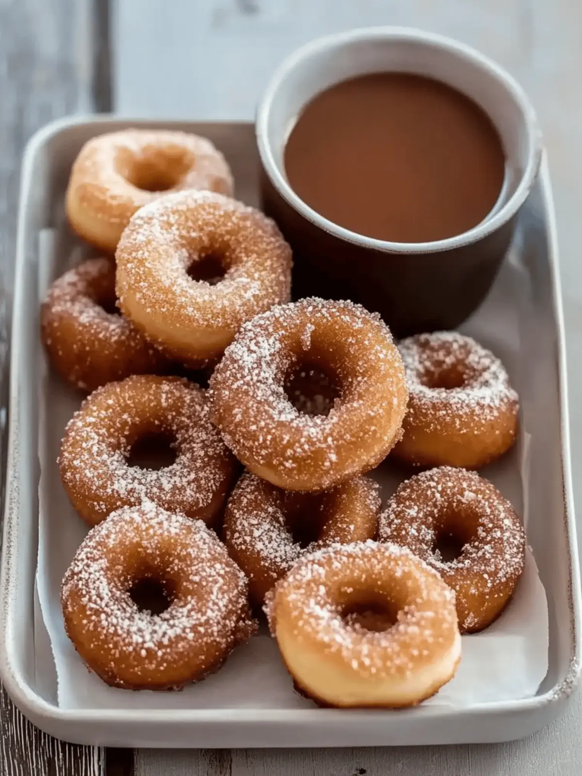 Sweet Churro Donut Bites