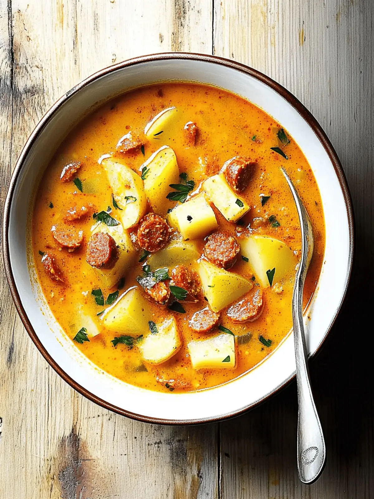 Hearty Spanish Potato Soup with Chorizo for Ultimate Comfort 4 Spanish Potato Soup with Chorizo
