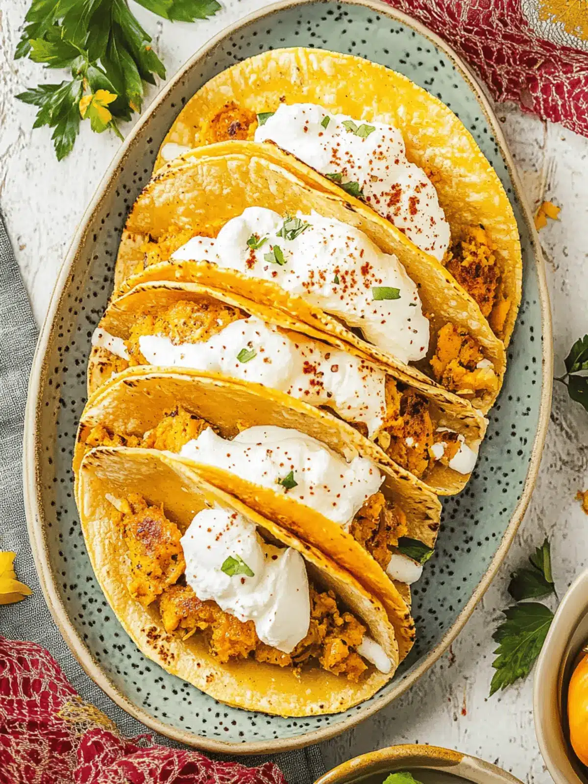 Pumpkin Pie Tacos
