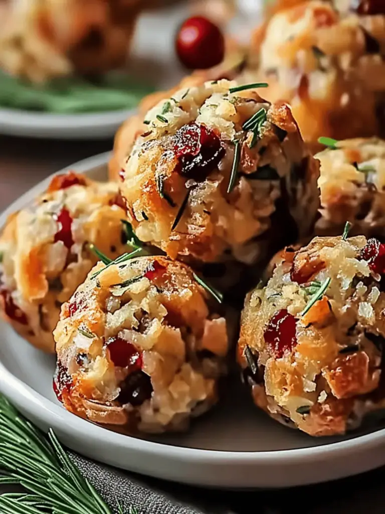 Cranberry & Turkey Stuffing Balls
